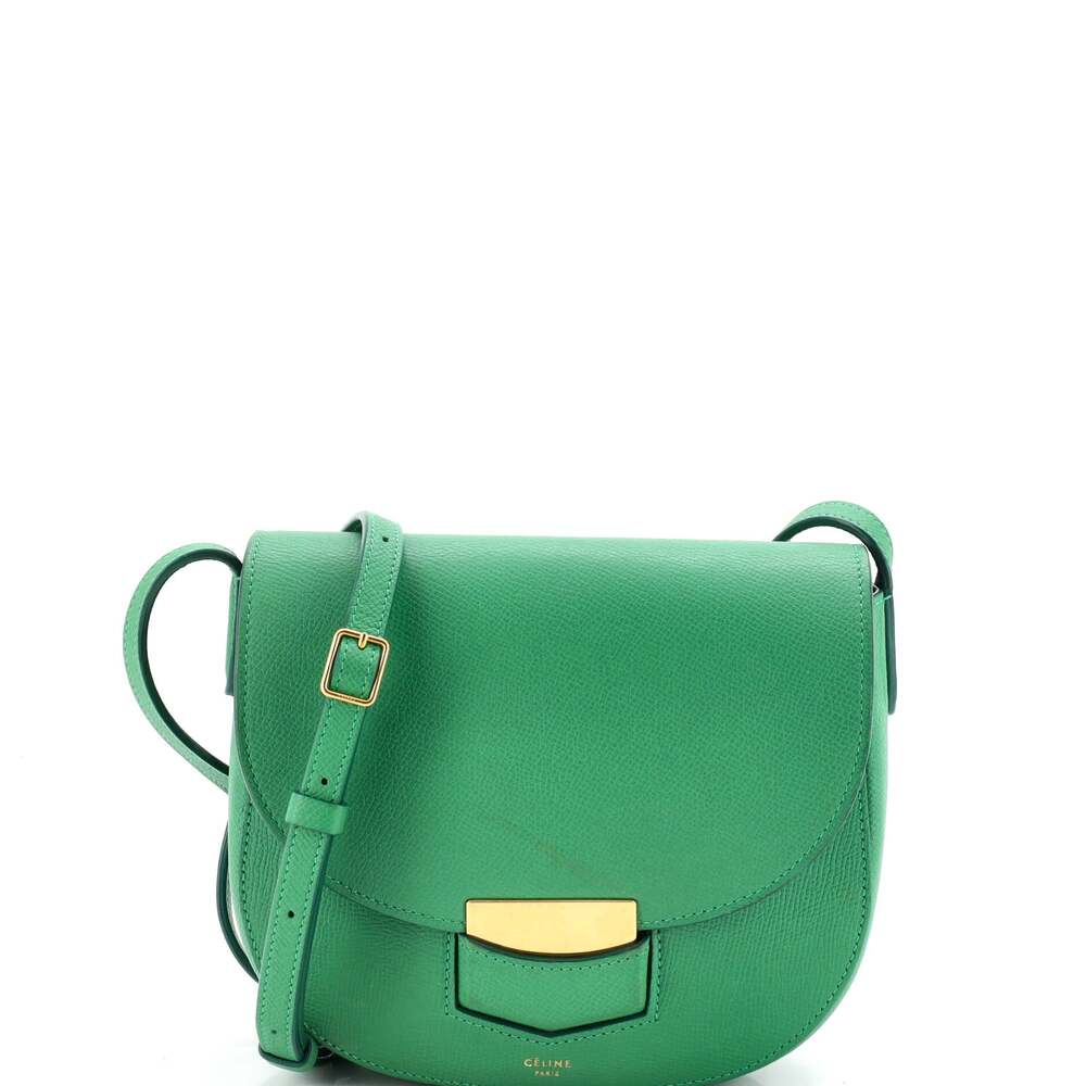 Celine Trotteur Crossbody Bag Grainy #337012C77B